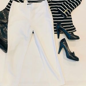 Tahari White Slim Leg Pants